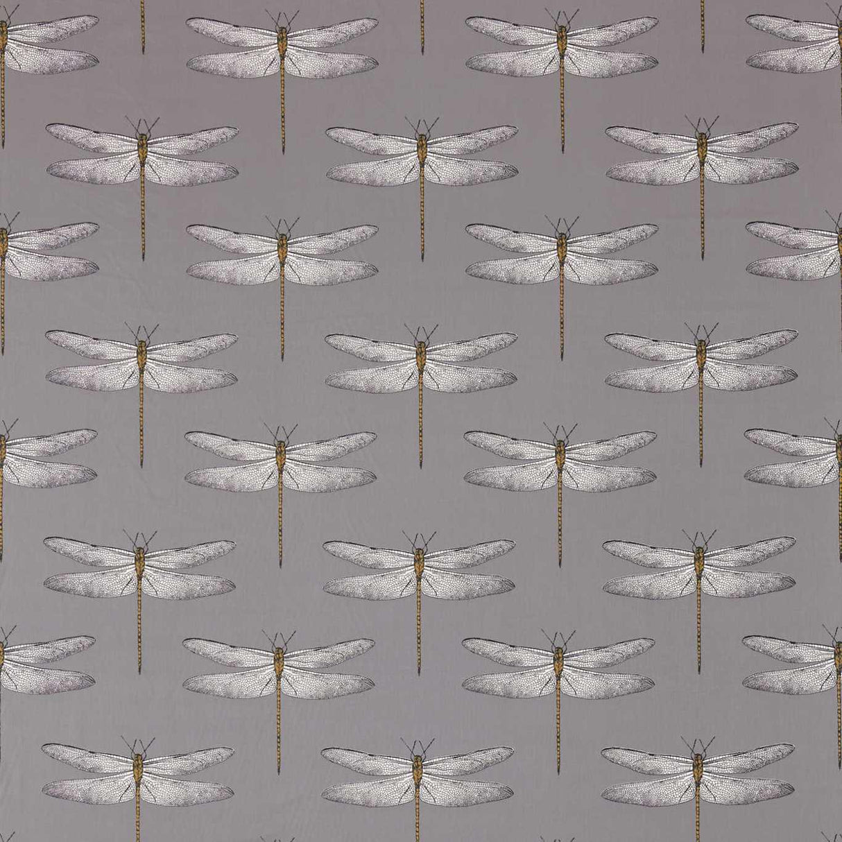 Harlequin Demoiselle Graphite/Almond Fabric
