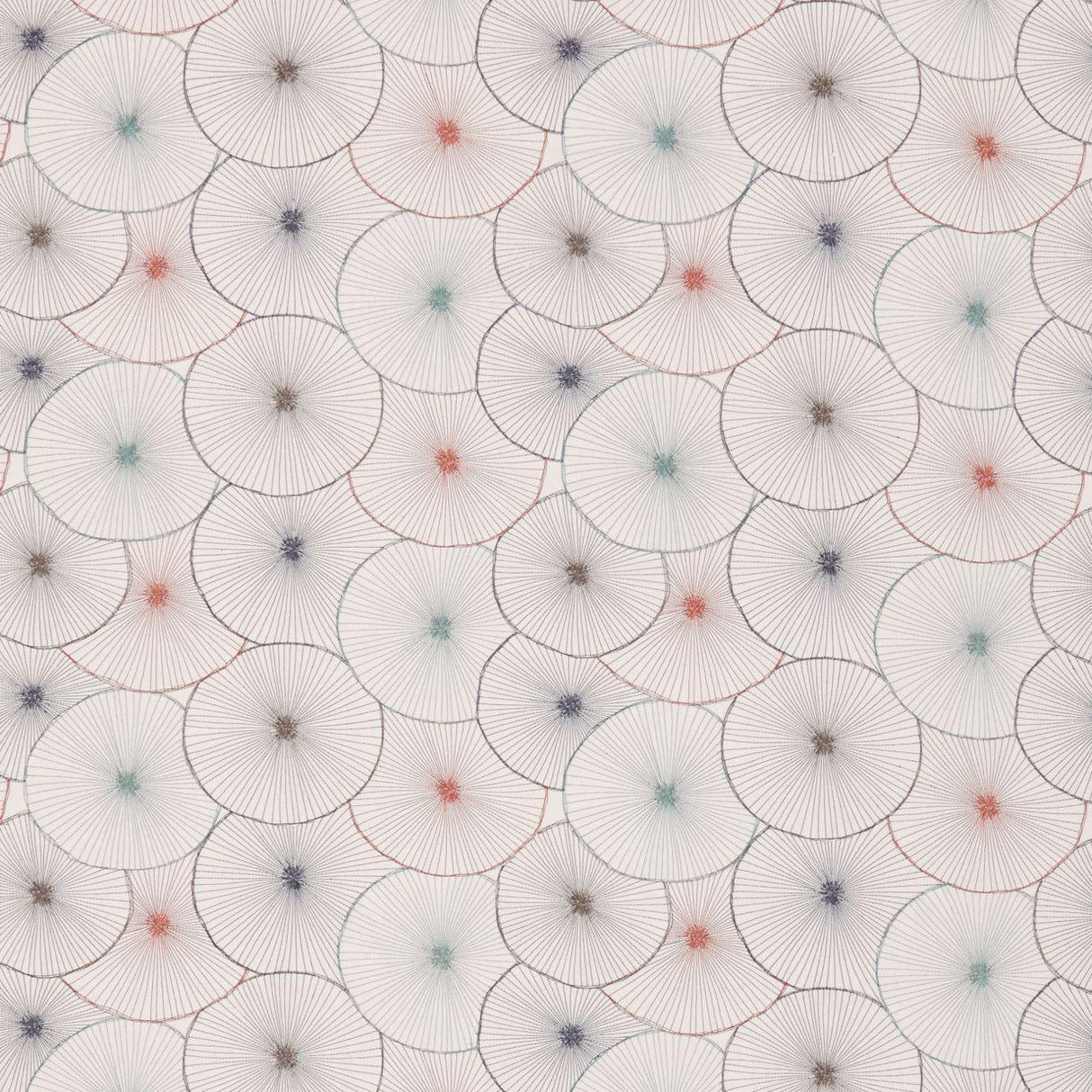 Harlequin Aster Russet/Willow/Nutmeg/Dusk Fabric