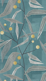 Harlequin Entity Teal/Linden Wallpaper