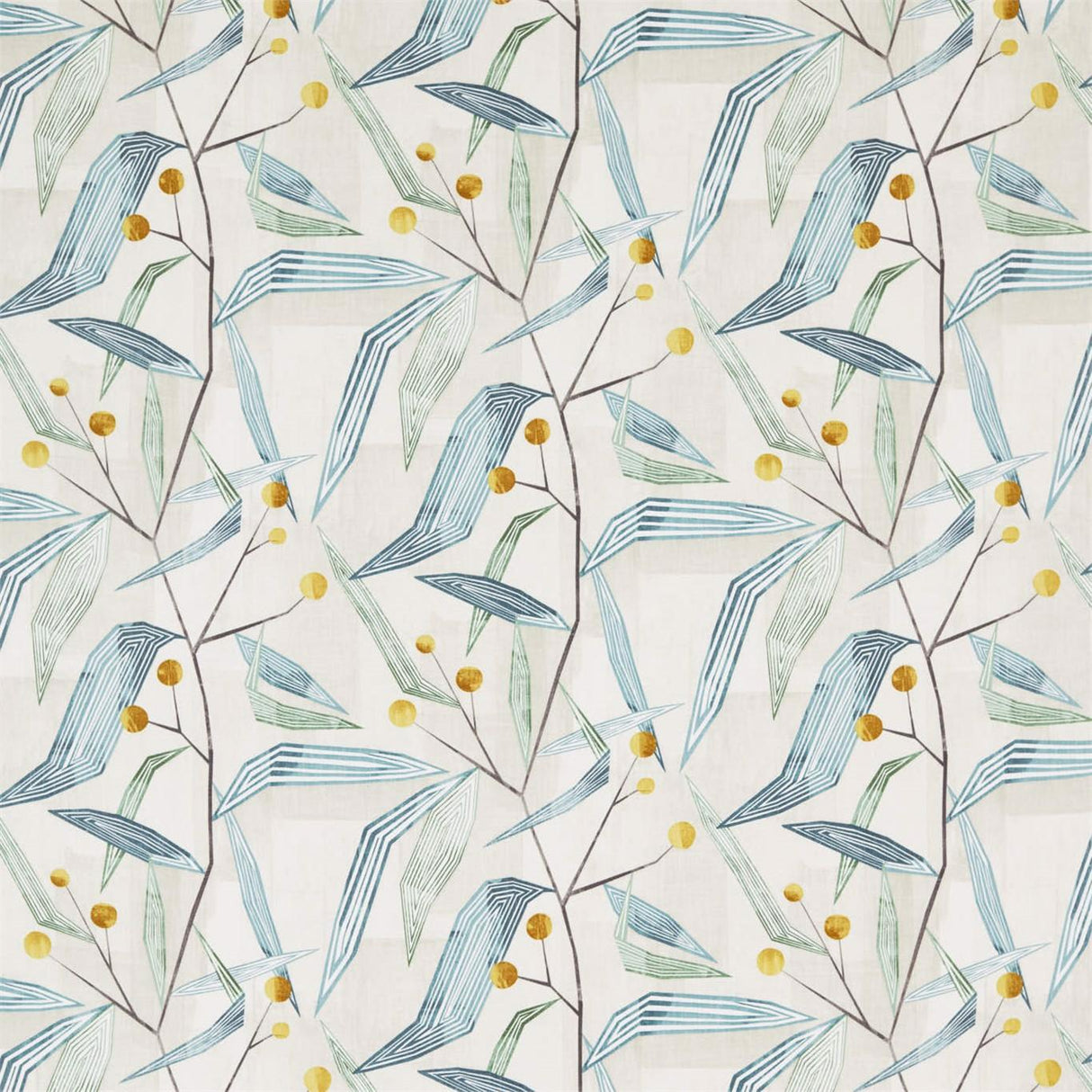 Harlequin Entity Emerald/Ochre Fabric