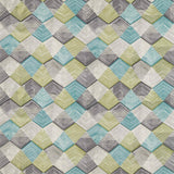 Harlequin Rhythm Teal/Linden/Charcoal Fabric