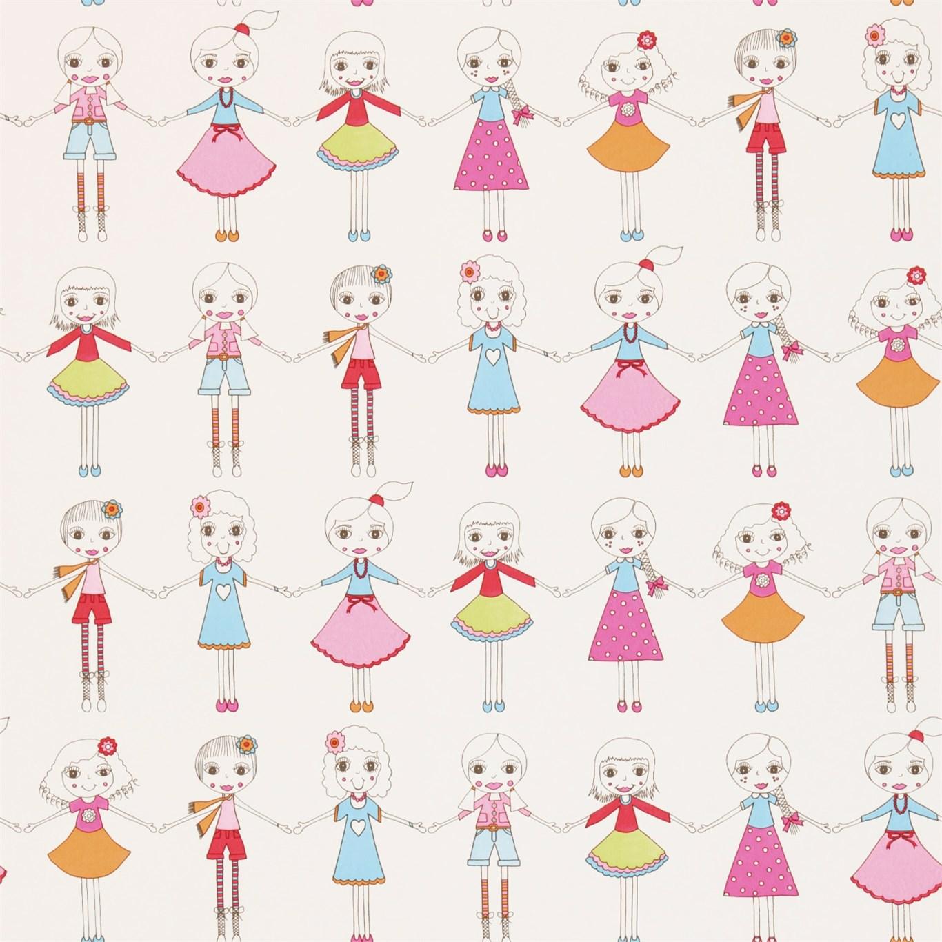 Harlequin Best Of Friends Neutral Multi Wallpaper
