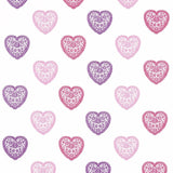 Harlequin Sweet Heart Pink/Purple Fabric