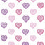 Harlequin Sweet Heart Pink/Purple Fabric