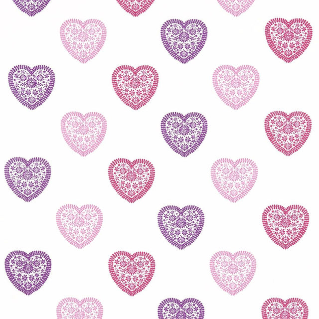 Harlequin Sweet Heart Pink/Purple Fabric