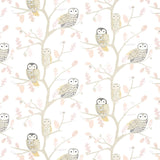 Harlequin Little Owls Powder Wallpaper