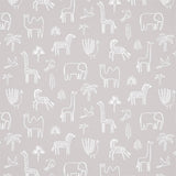 Harlequin Funky Jungle Stone Wallpaper
