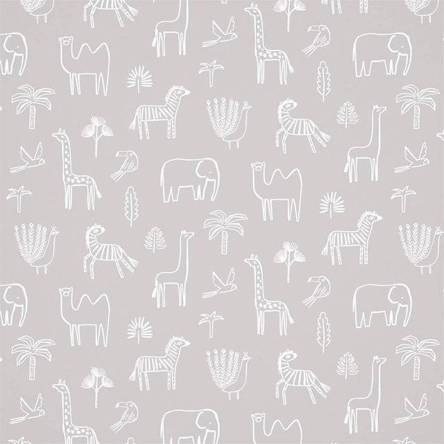 Harlequin Funky Jungle Stone Wallpaper