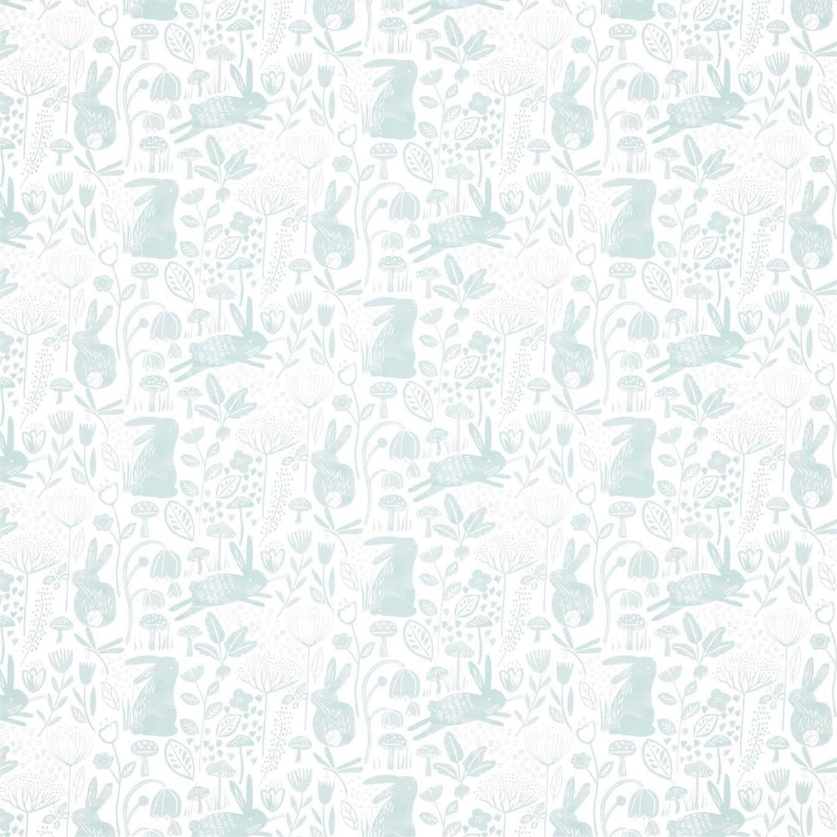 Harlequin Into The Meadow Duck Egg Wallpaper