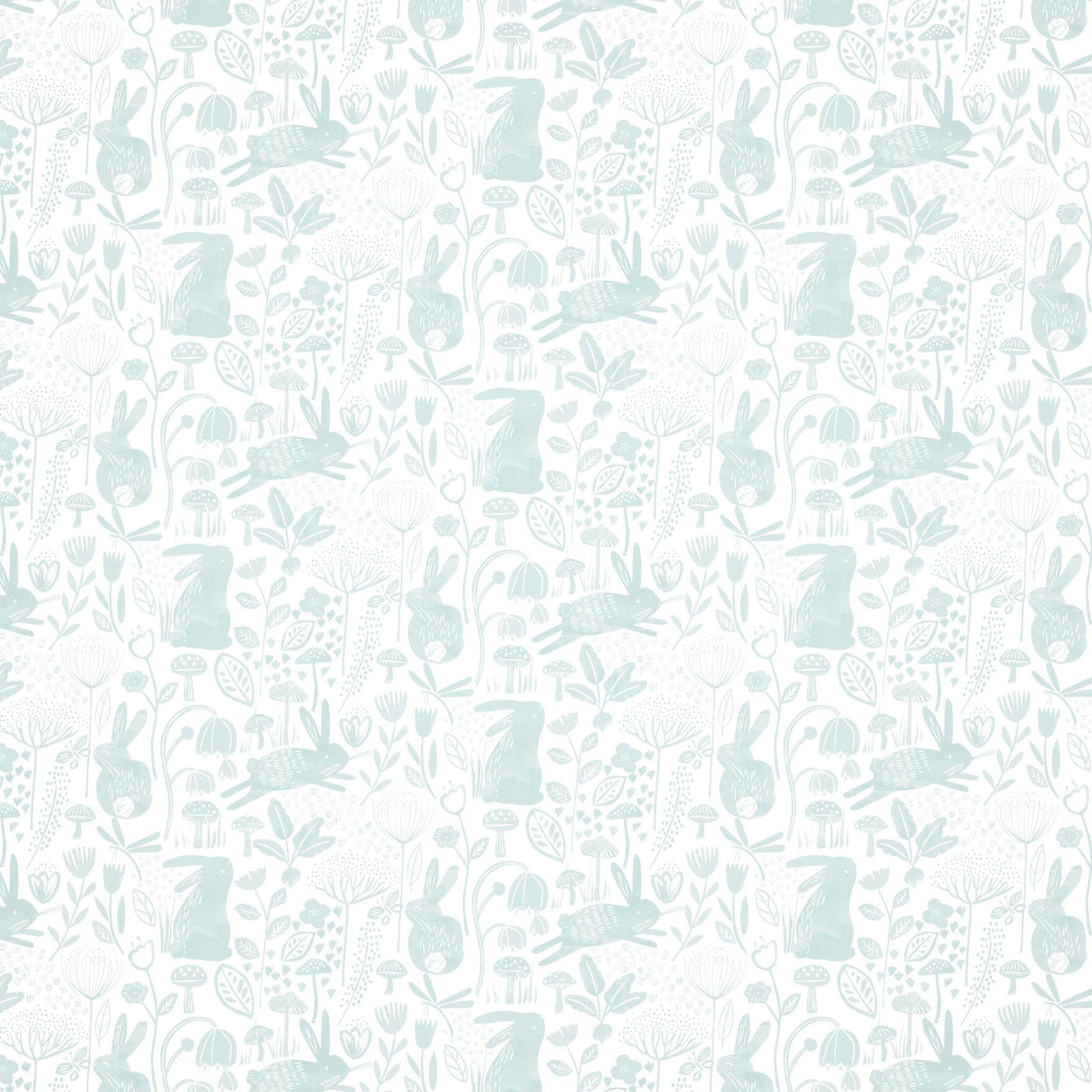 Harlequin Into The Meadow Duck Egg Wallpaper