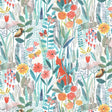 Harlequin Hide And Seek Poppy/Marine/Ochre Wallpaper