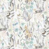 Harlequin Hide And Seek Linen/Duck Egg/Stone Wallpaper
