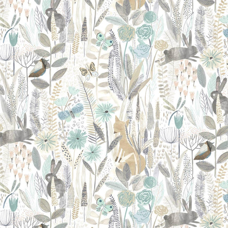 Harlequin Hide And Seek Linen/Duck Egg/Stone Wallpaper