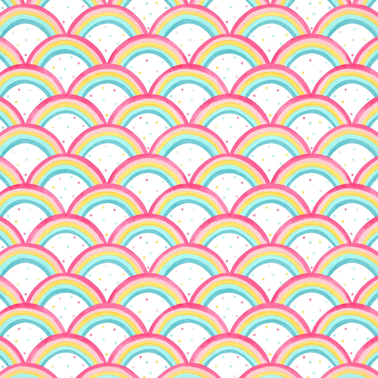 Harlequin Rainbow Brights Cherry/Blossom/Pineapple/Sky Wallpaper