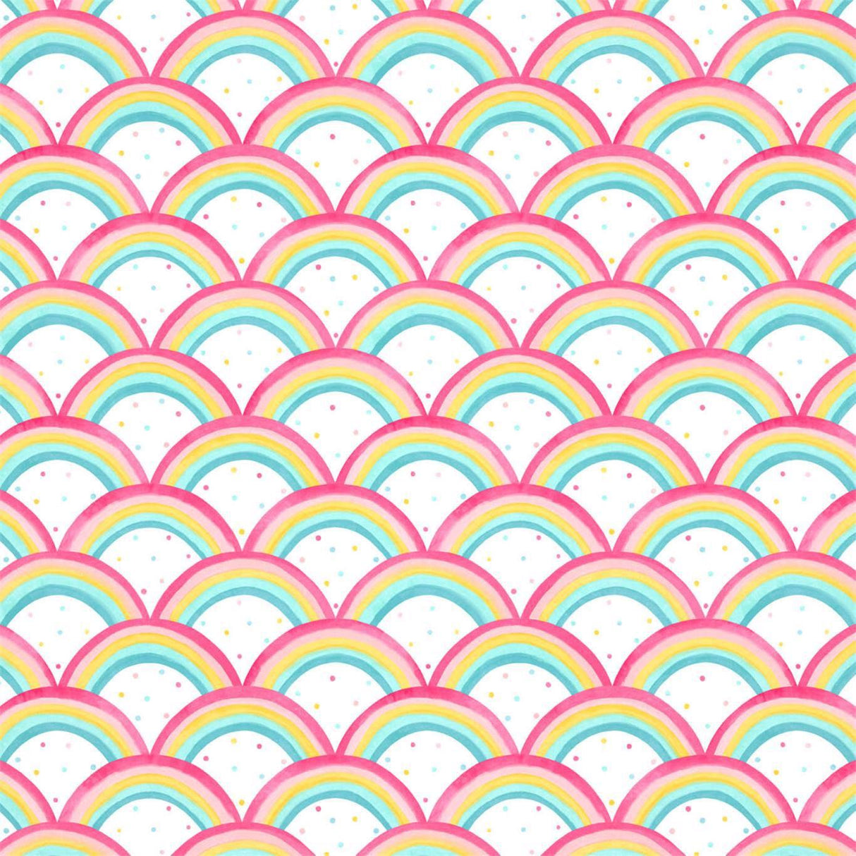 Harlequin Rainbow Brights Cherry/Blossom/Pineapple/Sky Wallpaper