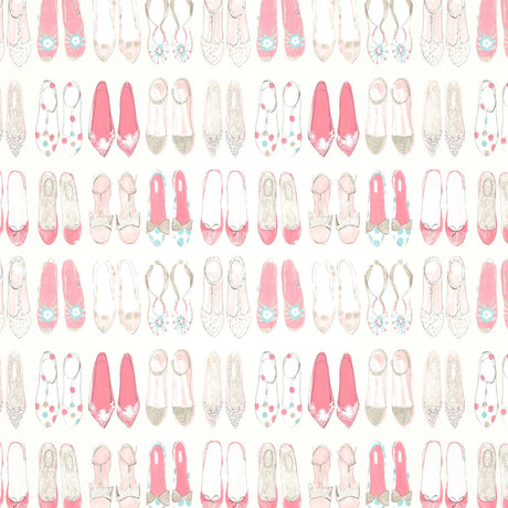 Harlequin World At Your Feet Pebble/Blossom/Sky Wallpaper