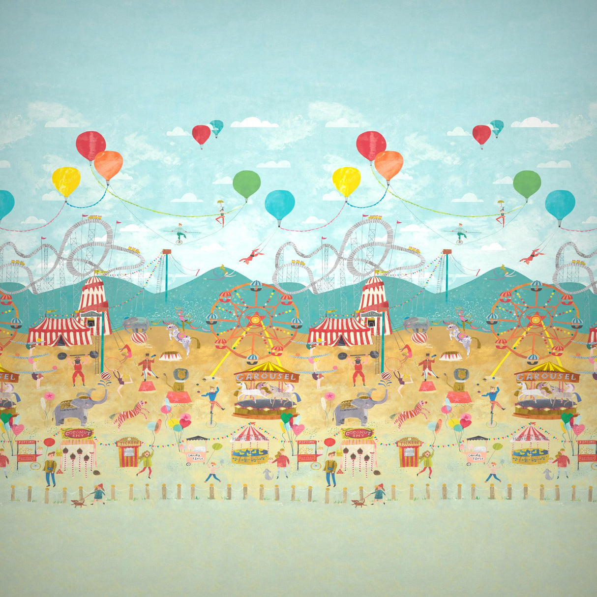 Harlequin Lifes A Circus Carousel Wallpaper