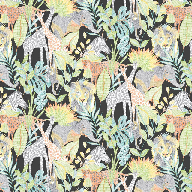 Harlequin Into The Wild Midnight Jungle Wallpaper