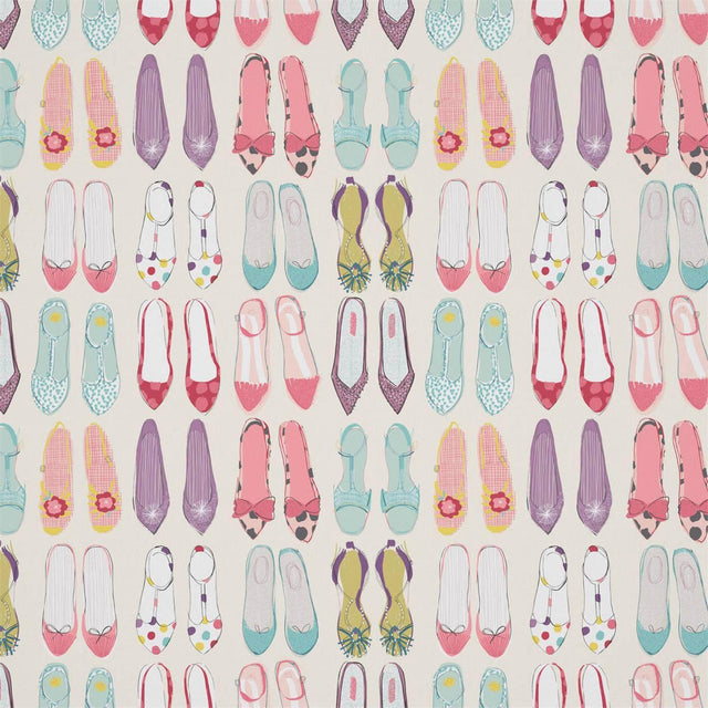 Harlequin World At Your Feet Pebble/Blossom/Sky Fabric