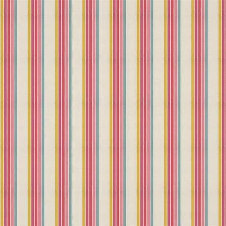 Harlequin Helter Skelter Stripe Cherry/Blossom/Pineapple/Sky Fabric