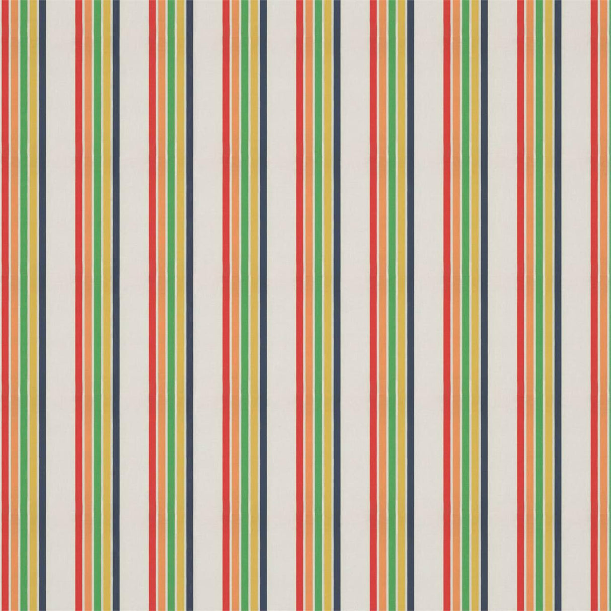 Harlequin Helter Skelter Stripe Navy/Poppy/Apricot/Gecko Fabric