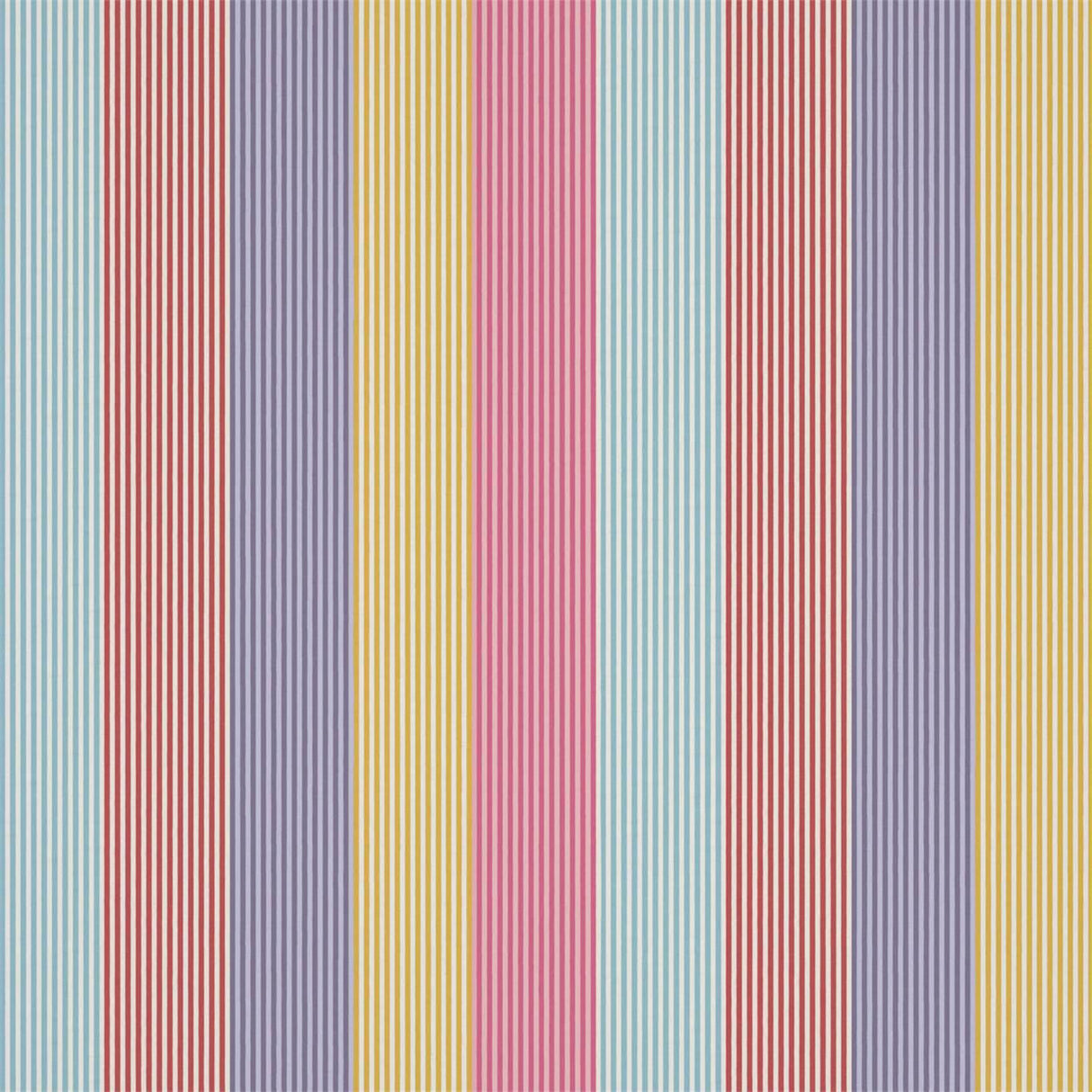 Harlequin Funfair Stripe Grape/Cherry/Pineapple/Blossom Fabric