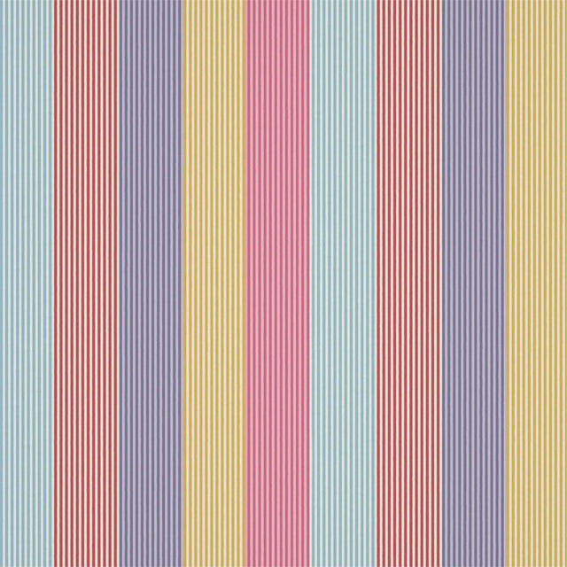 Harlequin Funfair Stripe Grape/Cherry/Pineapple/Blossom Fabric