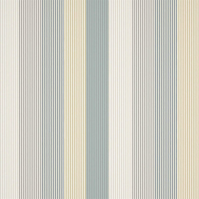 Harlequin Funfair Stripe Calico/Cloud/Pebble/Duckegg Fabric