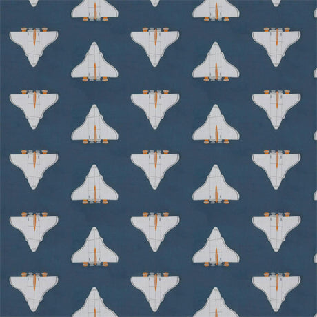 Harlequin Space Shuttle Apricot/Navy Fabric