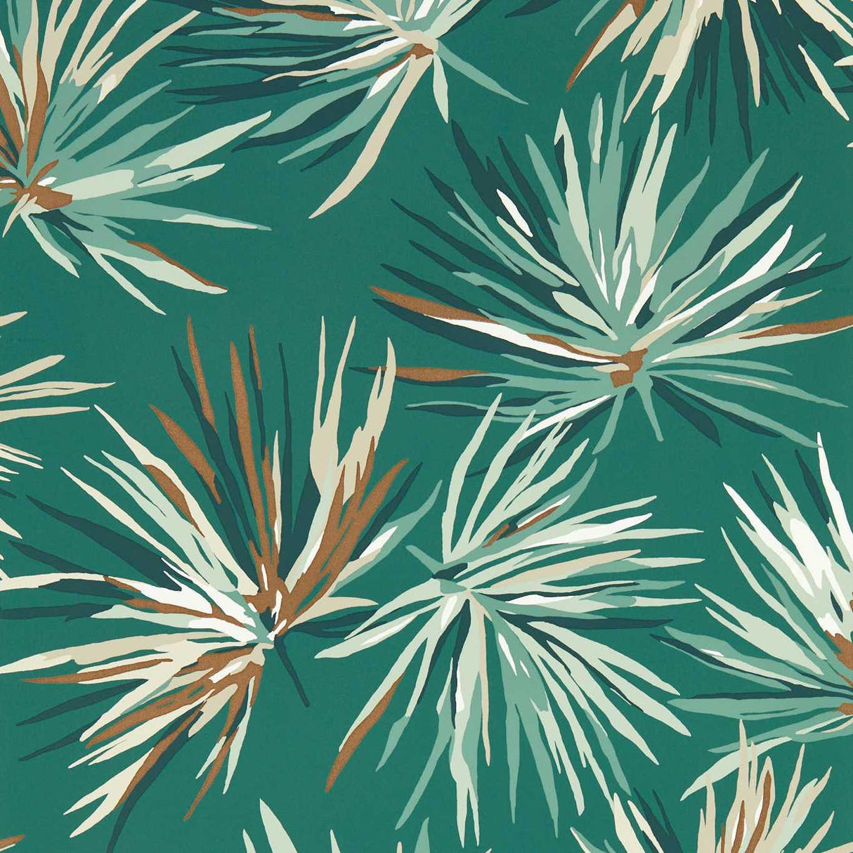 Harlequin Aucuba Forest/Copper Wallpaper