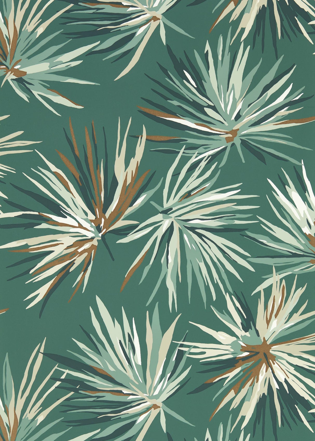 Harlequin Aucuba Forest/Copper Wallpaper