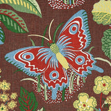 Schumacher Exotic Butterfly Brown Fabric