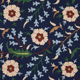 Schumacher Floralia Indigo Fabric