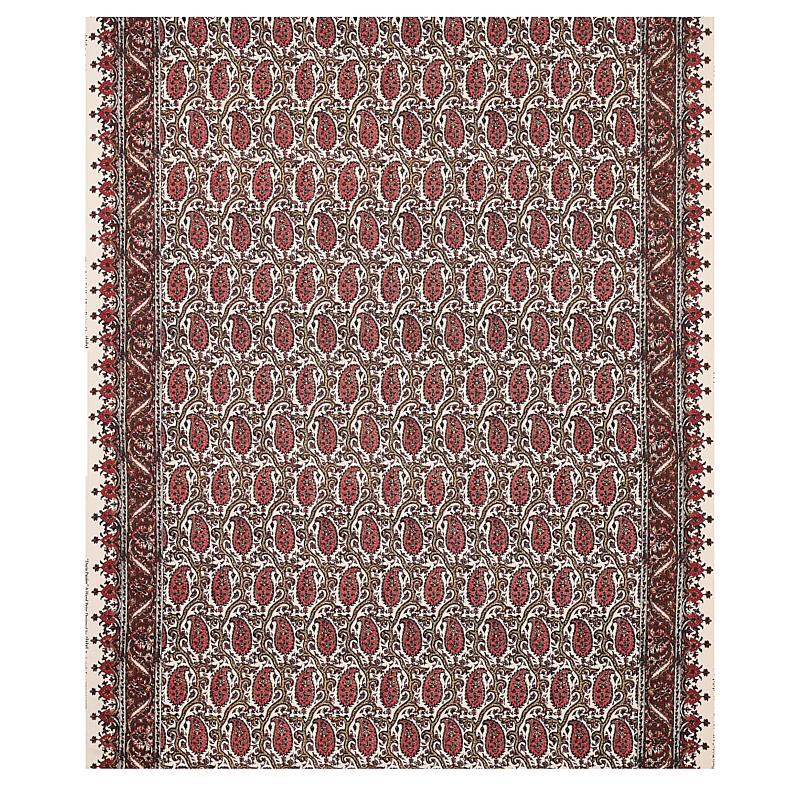 Schumacher Daria Paisley Maroon Fabric