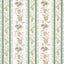 Schumacher Elena Paisley Stripe Green Fabric