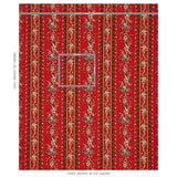 Schumacher Elena Paisley Stripe Pompeii Fabric