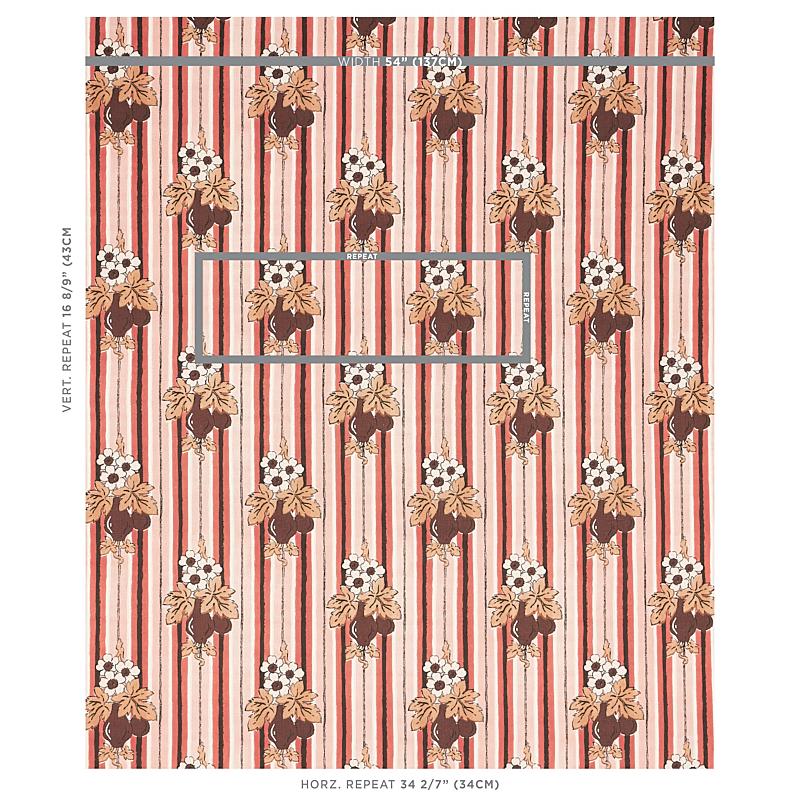 Schumacher Turnip Carnation Fabric
