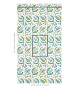 Schumacher Malabar Vine Peacock Wallpaper
