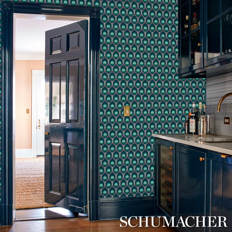 Schumacher Dawnridge Sage Wallpaper