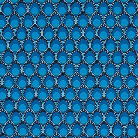 Schumacher Dawnridge Peacock Wallpaper