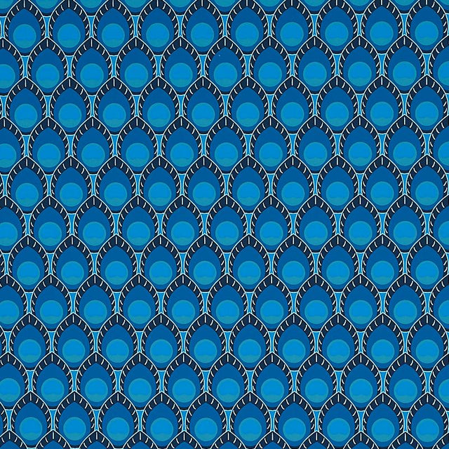 Schumacher Dawnridge Peacock Wallpaper