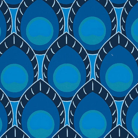 Schumacher Dawnridge Peacock Wallpaper