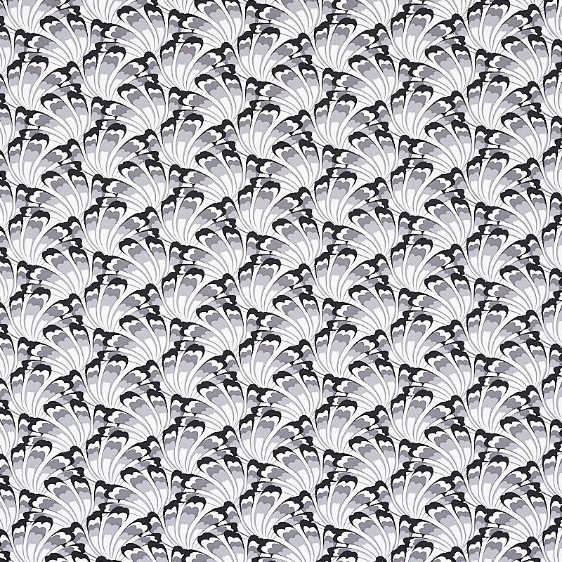 Schumacher Gotham Swing Charcoal Wallpaper