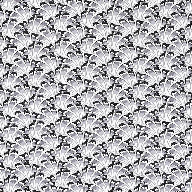 Schumacher Gotham Swing Charcoal Wallpaper