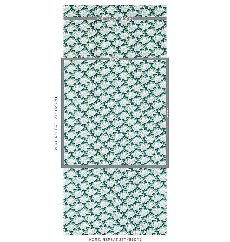 Schumacher Gotham Swing Sage Wallpaper