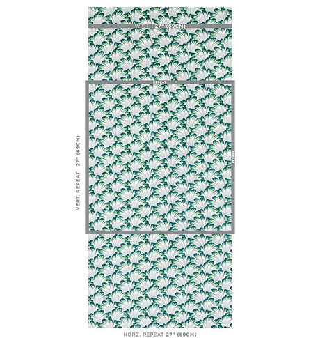 Schumacher Gotham Swing Sage Wallpaper