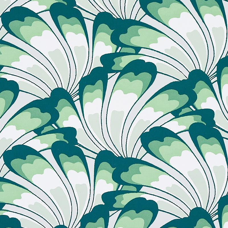 Schumacher Gotham Swing Sage Wallpaper