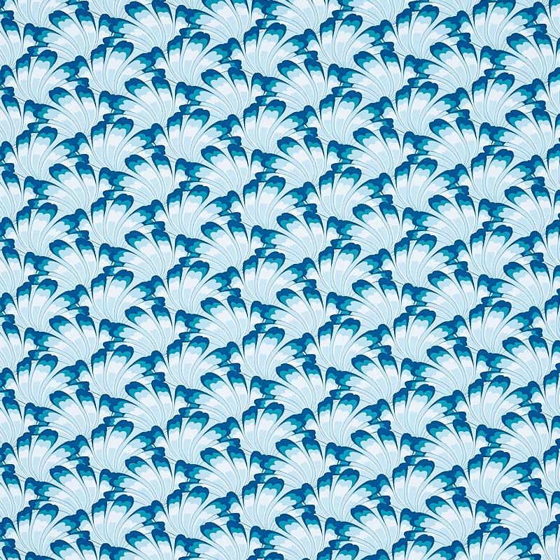 Schumacher Gotham Swing Royal Wallpaper