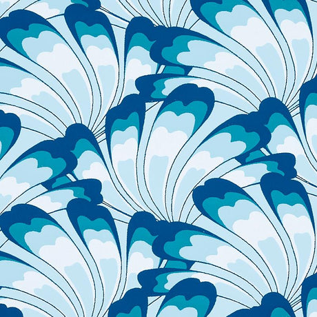 Schumacher Gotham Swing Royal Wallpaper