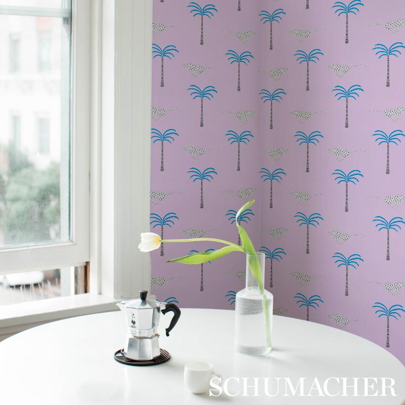 Schumacher A Wild Desert Dream Orchid Wallpaper